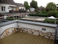 die Terrasse - vorher offen und zugig