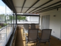 Terrasse wind- und regengeschützt