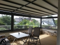 Terrasse wind- und regengeschützt